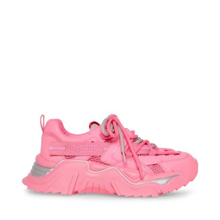 Pink Steve Madden Power Women's Sneakers | PH 9627JSI